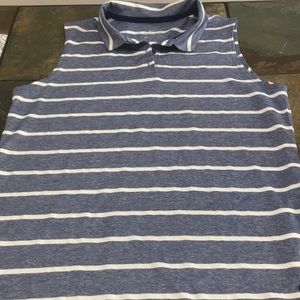 Nike women’s dry fit sleeveless striped polo